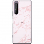 Mobiele hoes voor Sony Xperia 1 II met Roze Hart ontwerp