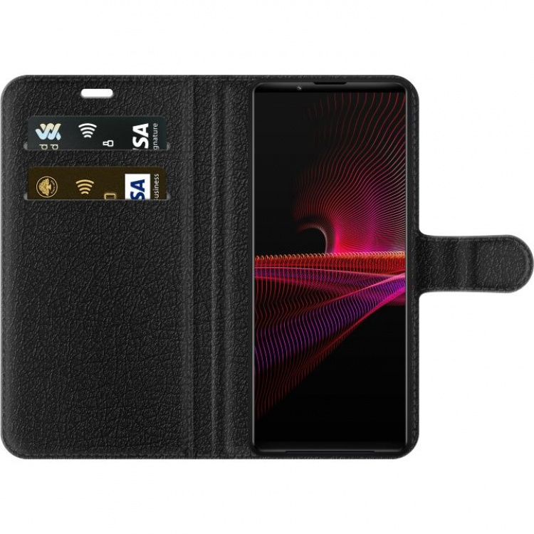 Portemonnee-hoesje voor Sony Xperia 1 III met Magische bloemen ontwerp Portemonnee-hoesje voor Sony Xperia 1 III met Magische bloemen ontwerp