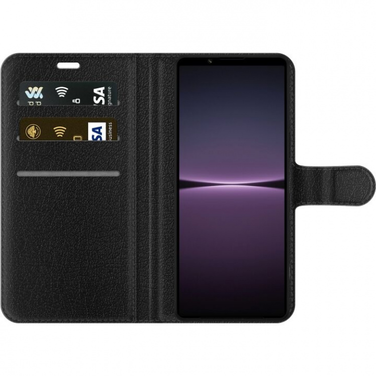 Portemonnee-hoesje voor Sony Xperia 1 IV met Blauwe vlinders ontwerp Portemonnee-hoesje voor Sony Xperia 1 IV met Blauwe vlinders ontwerp