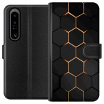 Portemonnee-hoesje voor Sony Xperia 1 IV met Luxe Patroon ontwerp Portemonnee-hoesje voor Sony Xperia 1 IV met Luxe Patroon ontwerp