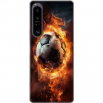 Mobiele hoes voor Sony Xperia 1 IV met Voetbal ontwerp