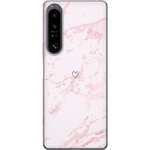 Mobiele hoes voor Sony Xperia 1 IV met Roze Hart ontwerp