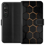 Portemonnee-hoesje voor Sony Xperia 1 V met Luxe Patroon ontwerp