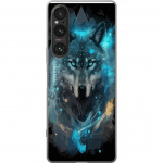 Mobiele hoes voor Sony Xperia 1 V met Wolf ontwerp