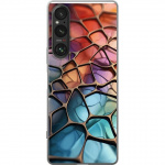 Mobiele hoes voor Sony Xperia 1 V met Metallic patroon ontwerp
