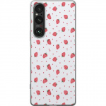 Mobiele hoes voor Sony Xperia 1 V met Aardbeien ontwerp