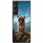 Mobiele hoes voor Sony Xperia 1 V met Blije Hond ontwerp