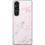 Mobiele hoes voor Sony Xperia 1 V met Roze Hart ontwerp