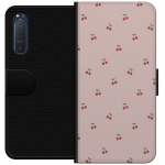 Portemonnee-hoesje voor Sony Xperia 5 II met Kersen ontwerp