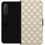 Portemonnee-hoesje voor Sony Xperia 5 II met Goudglans ontwerp