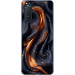 Mobiele hoes voor Sony Xperia 5 II met Vurig zijde ontwerp