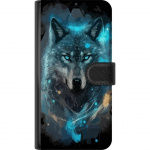 Portemonnee-hoesje voor Sony Xperia 5 IV met Wolf ontwerp Portemonnee-hoesje voor Sony Xperia 5 IV met Wolf ontwerp