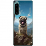 Mobiele hoes voor Sony Xperia 5 IV met Blije Hond ontwerp