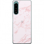Mobiele hoes voor Sony Xperia 5 IV met Roze Hart ontwerp