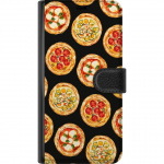 Portemonnee-hoesje voor Sony Xperia 5 V met Pizza ontwerp Portemonnee-hoesje voor Sony Xperia 5 V met Pizza ontwerp