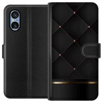 Portemonnee-hoesje voor Sony Xperia 5 V met Luxe lijn ontwerp Portemonnee-hoesje voor Sony Xperia 5 V met Luxe lijn ontwerp