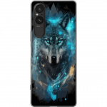 Mobiele hoes voor Sony Xperia 5 V met Wolf ontwerp