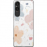 Mobiele hoes voor Sony Xperia 5 V met Bloemen ontwerp