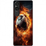 Mobiele hoes voor Sony Xperia 5 V met Voetbal ontwerp
