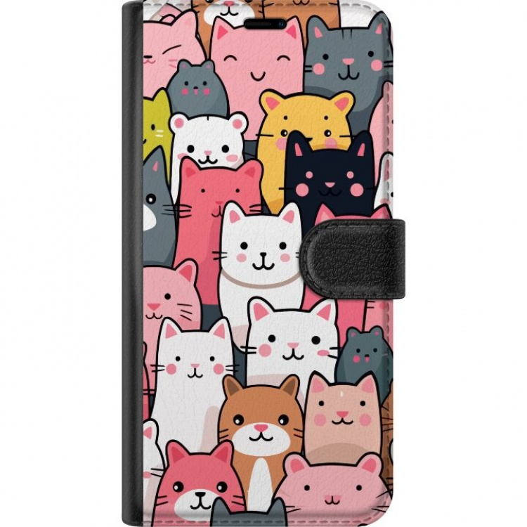 Portemonnee-hoesje voor Sony Xperia L3 met Kattenpatroon ontwerp