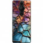 Mobiele hoes voor Sony Xperia Pro-I met Metallic patroon ontwerp