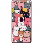 Mobiele hoes voor Sony Xperia XZ3 met Kattenpatroon ontwerp