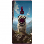 Mobiele hoes voor Sony Xperia XZ3 met Blije Hond ontwerp