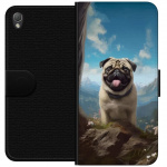 Portemonnee-hoesje voor Sony Xperia Z3 met Blije Hond ontwerp
