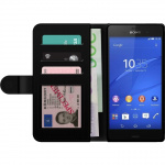 Portemonnee-hoesje voor Sony Xperia Z3 met Roze Hart ontwerp Portemonnee-hoesje voor Sony Xperia Z3 met Roze Hart ontwerp