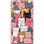 Mobiele hoes voor Sony Xperia Z5 Compact met Kattenpatroon ontwerp Mobiele hoes voor Sony Xperia Z5 Compact met Kattenpatroon ontwerp