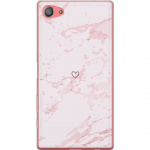 Mobiele hoes voor Sony Xperia Z5 Compact met Roze Hart ontwerp