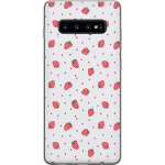 Mobiele hoes voor Samsung Galaxy S10 met Aardbeien ontwerp