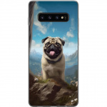 Mobiele hoes voor Samsung Galaxy S10 met Blije Hond ontwerp