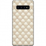 Mobiele hoes voor Samsung Galaxy S10 met Goudglans ontwerp