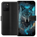 Portemonnee-hoesje voor Samsung Galaxy S10 Lite met Wolf ontwerp Portemonnee-hoesje voor Samsung Galaxy S10 Lite met Wolf ontwerp
