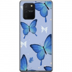 Mobiele hoes voor Samsung Galaxy S10 Lite met Blauwe vlinders ontwerp
