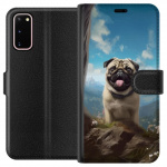 Portemonnee-hoesje voor Samsung Galaxy S20 met Blije Hond ontwerp