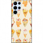 Mobiele hoes voor Samsung Galaxy S22 Ultra 5G met Glasachtig ontwerp