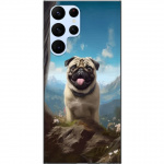 Mobiele hoes voor Samsung Galaxy S22 Ultra 5G met Blije Hond ontwerp