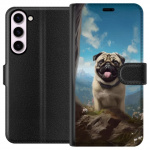 Portemonnee-hoesje voor Samsung Galaxy S23+ met Blije Hond ontwerp Portemonnee-hoesje voor Samsung Galaxy S23+ met Blije Hond ontwerp