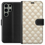 Portemonnee-hoesje voor Samsung Galaxy S23 Ultra met Goudglans ontwerp