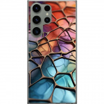 Mobiele hoes voor Samsung Galaxy S23 Ultra met Metallic patroon ontwerp