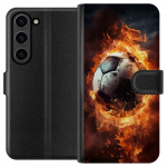Portemonnee-hoesje voor Samsung Galaxy S24+ met Voetbal ontwerp Portemonnee-hoesje voor Samsung Galaxy S24+ met Voetbal ontwerp