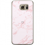 Mobiele hoes voor Samsung Galaxy S6 met Roze Hart ontwerp
