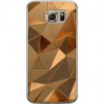 Mobiele hoes voor Samsung Galaxy S6 met 3D Goud ontwerp