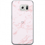 Mobiele hoes voor Samsung Galaxy S6 edge met Roze Hart ontwerp