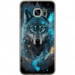 Mobiele hoes voor Samsung Galaxy S7 edge met Wolf ontwerp