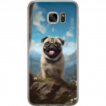 Mobiele hoes voor Samsung Galaxy S7 edge met Blije Hond ontwerp