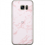 Mobiele hoes voor Samsung Galaxy S7 edge met Roze Hart ontwerp