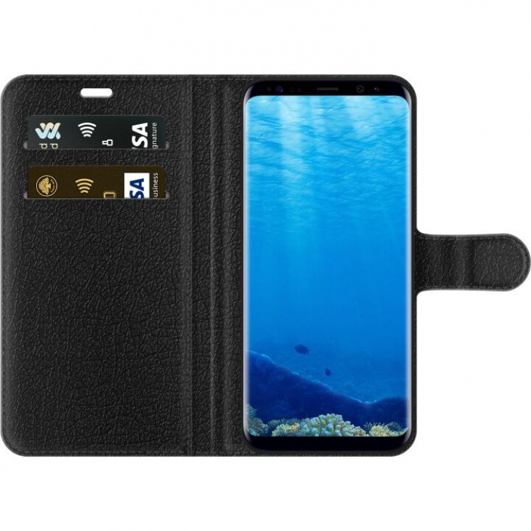 Portemonnee-hoesje voor Samsung Galaxy S8 met Blauwe vlinders ontwerp